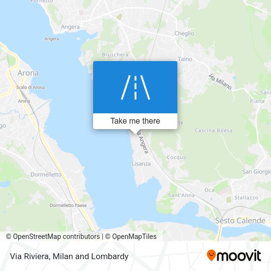 Via Riviera map