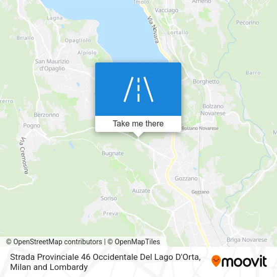 Strada Provinciale 46 Occidentale Del Lago D'Orta map