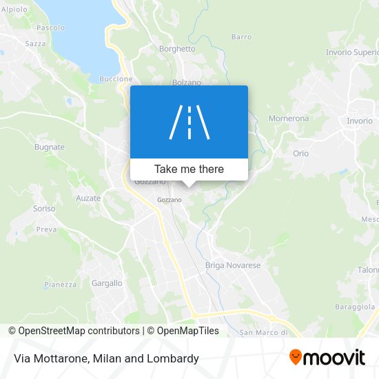 Via Mottarone map