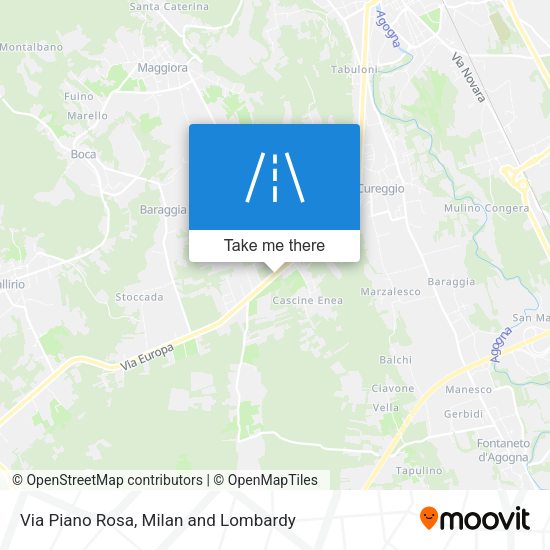 Via Piano Rosa map