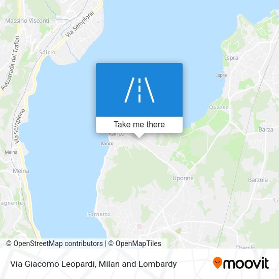 Via Giacomo Leopardi map