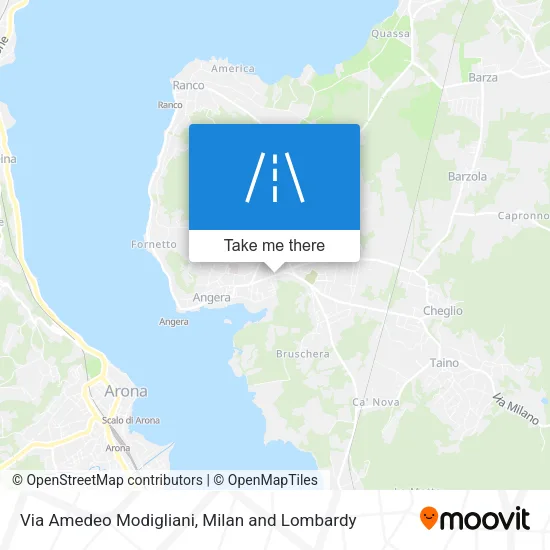 Via Amedeo Modigliani map