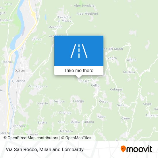 Via San Rocco map