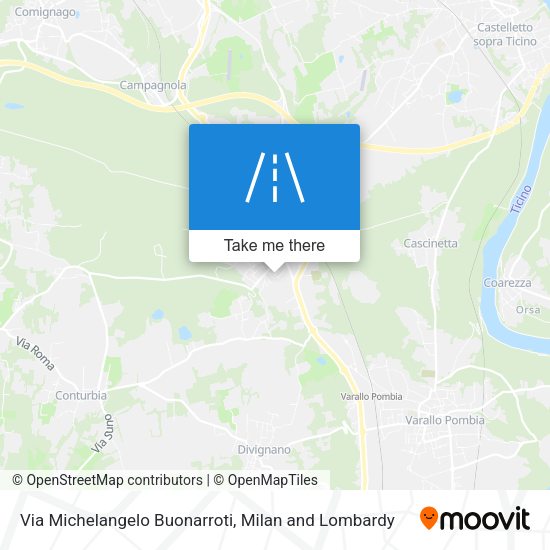 Via Michelangelo Buonarroti map