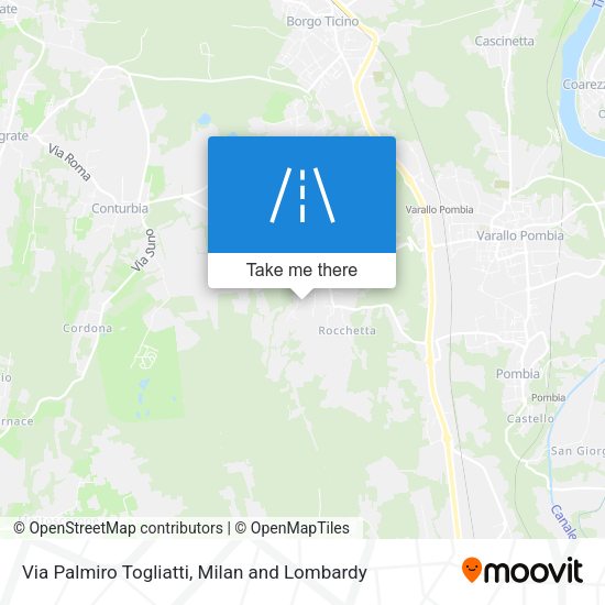Via Palmiro Togliatti map