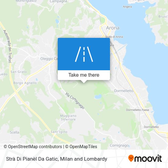 Strà Di Pianèl Da Gatic map