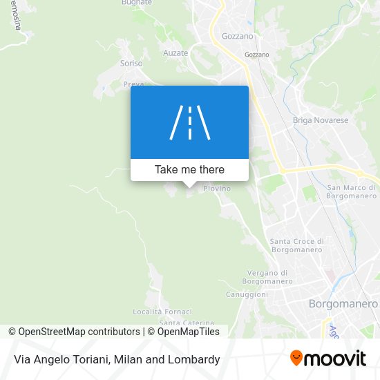 Via Angelo Toriani map
