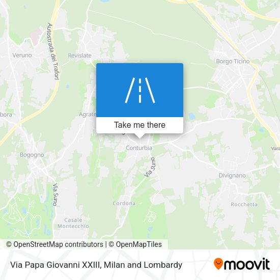Via Papa Giovanni XXIII map