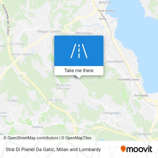 Strà Di Pianèl Da Gatic map