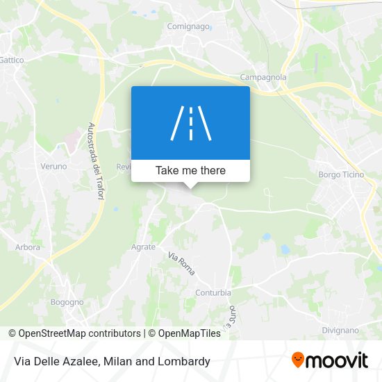 Via Delle Azalee map