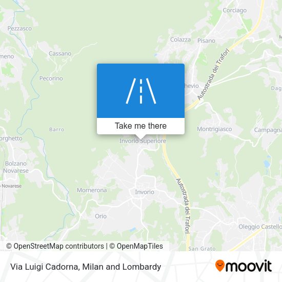 Via Luigi Cadorna map