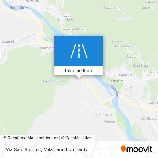 Via Sant'Antonio map