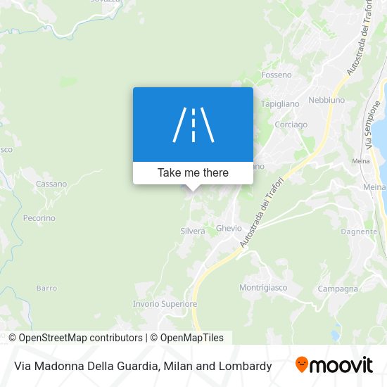 Via Madonna Della Guardia map