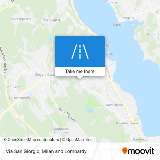 Via San Giorgio map