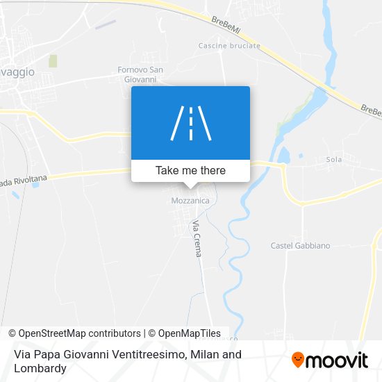 Via Papa Giovanni Ventitreesimo map
