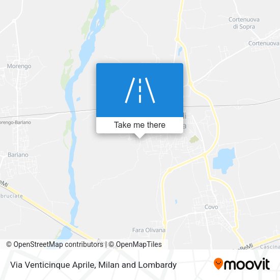 Via Venticinque Aprile map