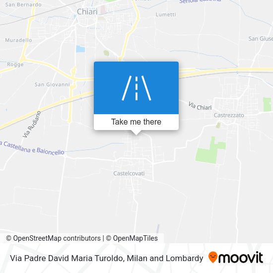 Via Padre David Maria Turoldo map