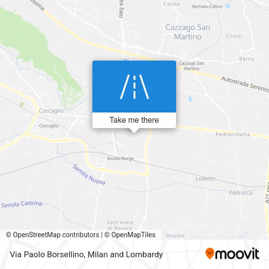 Via Paolo Borsellino map