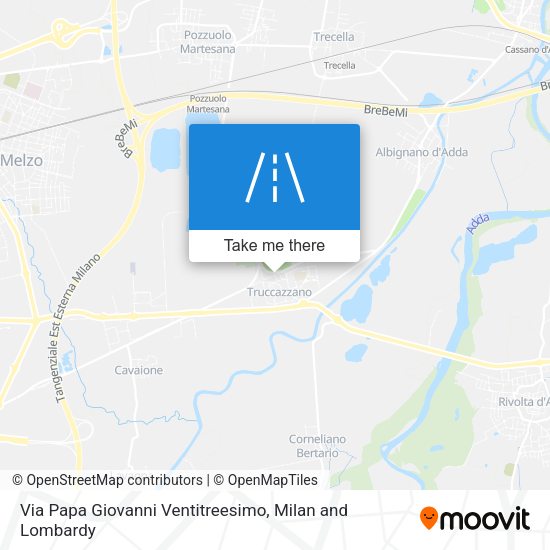 Via Papa Giovanni Ventitreesimo map
