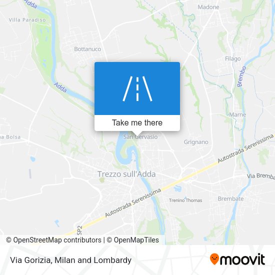 Via Gorizia map