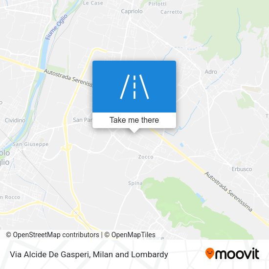 Via Alcide De Gasperi map