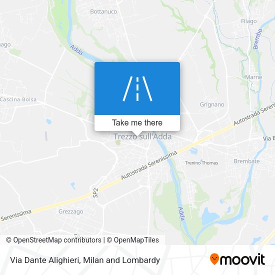 Via Dante Alighieri map