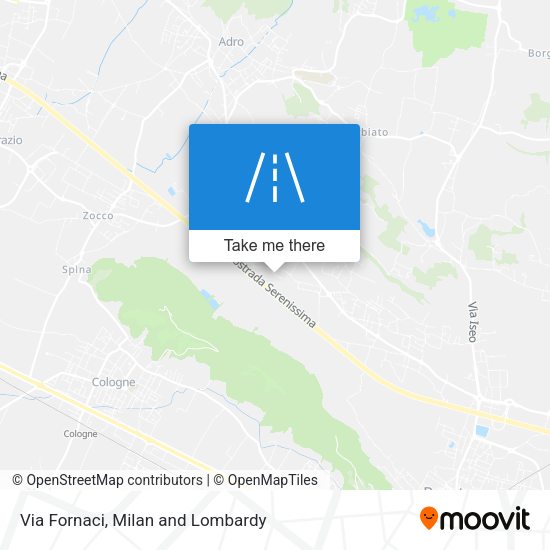 Via Fornaci map