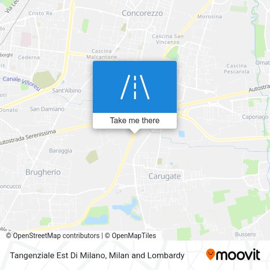 Tangenziale Est Di Milano map