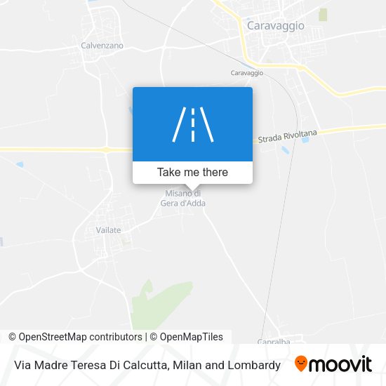 Via Madre Teresa Di Calcutta map