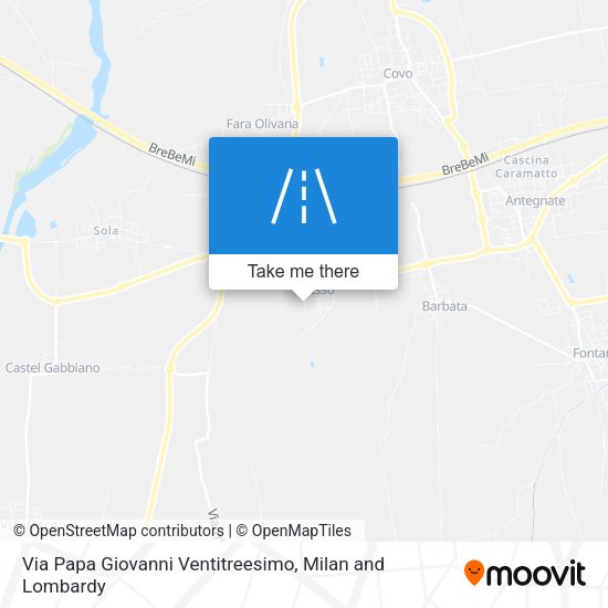 Via Papa Giovanni Ventitreesimo map