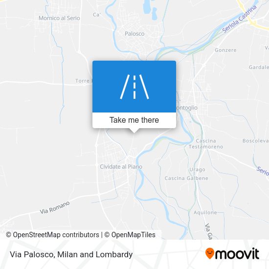 Via Palosco map