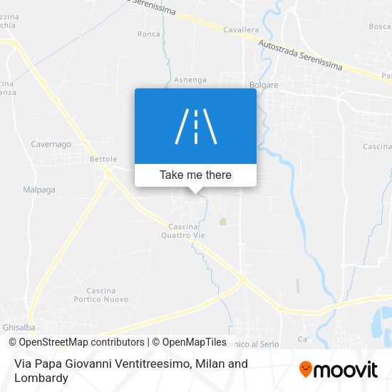 Via Papa Giovanni Ventitreesimo map