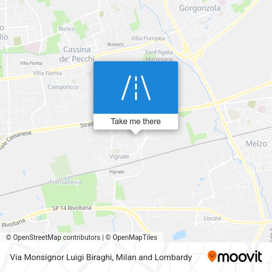 Via Monsignor Luigi Biraghi map