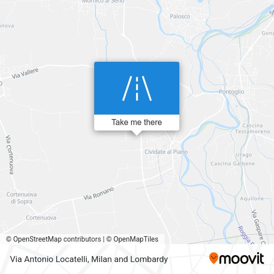 Via Antonio Locatelli map