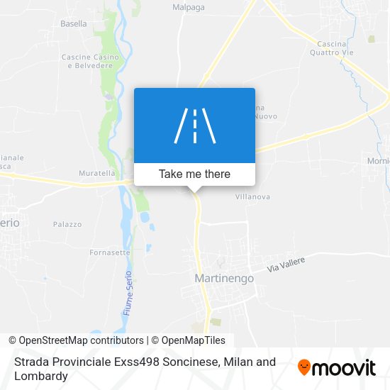 Strada Provinciale Exss498 Soncinese map