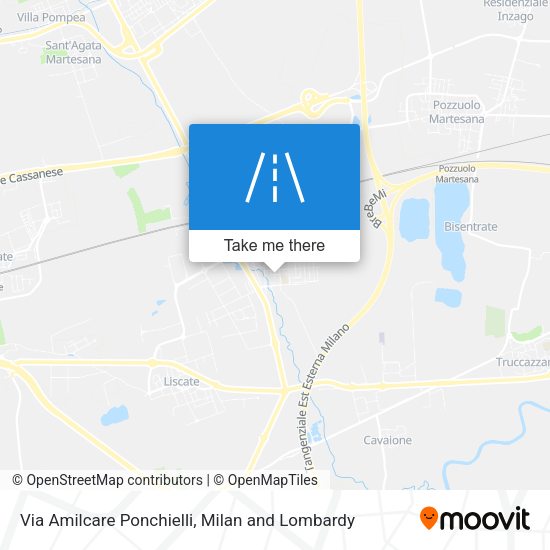 Via Amilcare Ponchielli map
