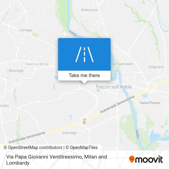 Via Papa Giovanni Ventitreesimo map