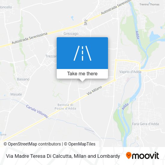 Via Madre Teresa Di Calcutta map