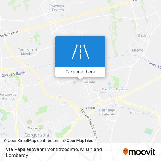 Via Papa Giovanni Ventitreesimo map
