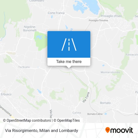 Via Risorgimento map