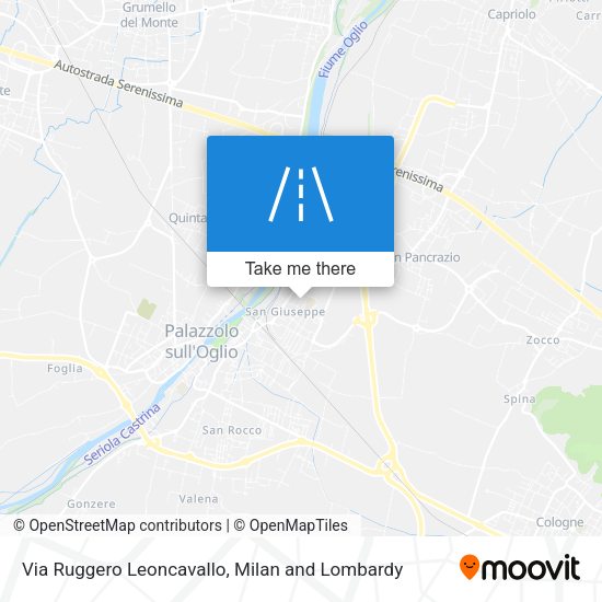 Via Ruggero Leoncavallo map