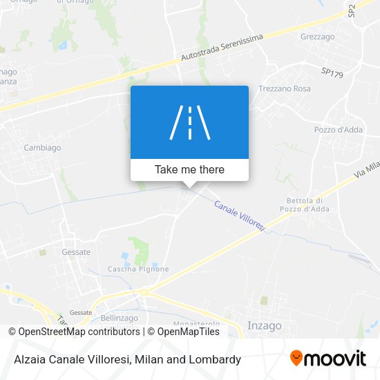 Alzaia Canale Villoresi map