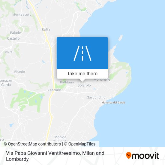 Via Papa Giovanni Ventitreesimo map
