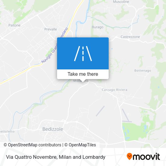 Via Quattro Novembre map