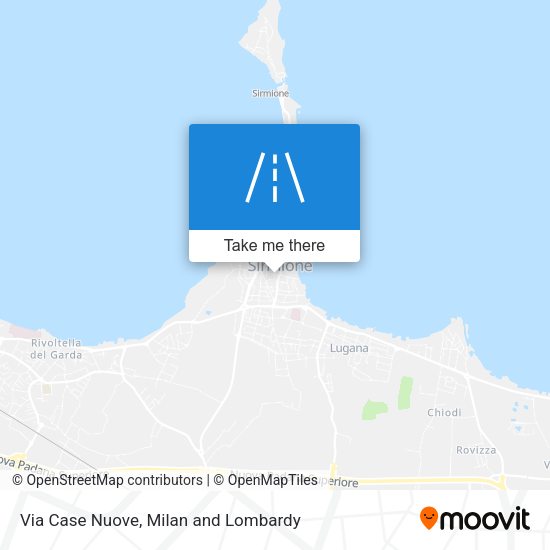Via Case Nuove map