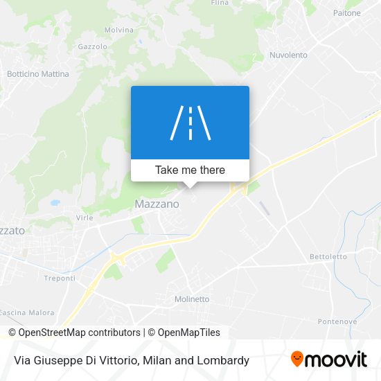 Via Giuseppe Di Vittorio map