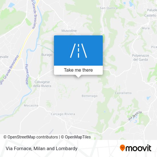 Via Fornace map