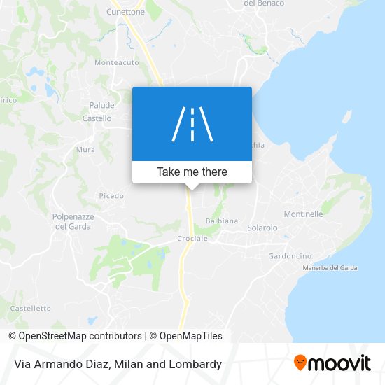 Via Armando Diaz map
