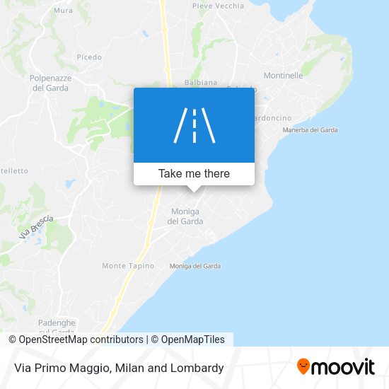 Via Primo Maggio map