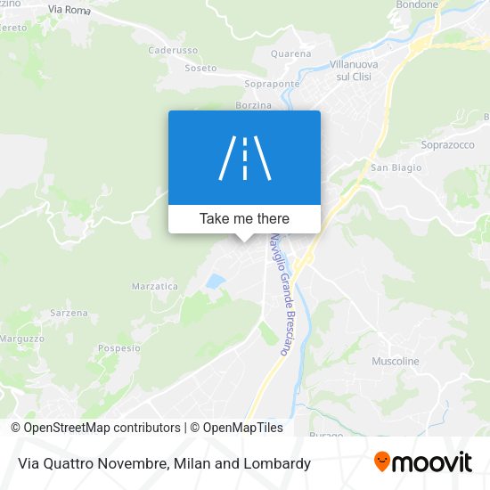 Via Quattro Novembre map